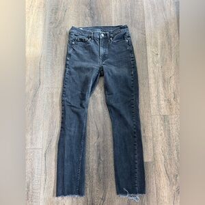 GAP Women's Black Vintage Slim Mid Rise Jeans